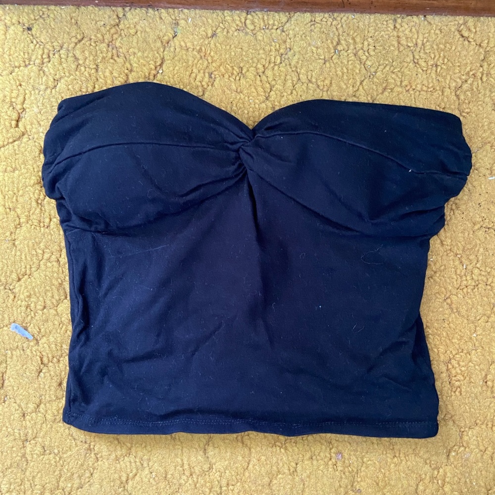 Sweetheart strapless crop top